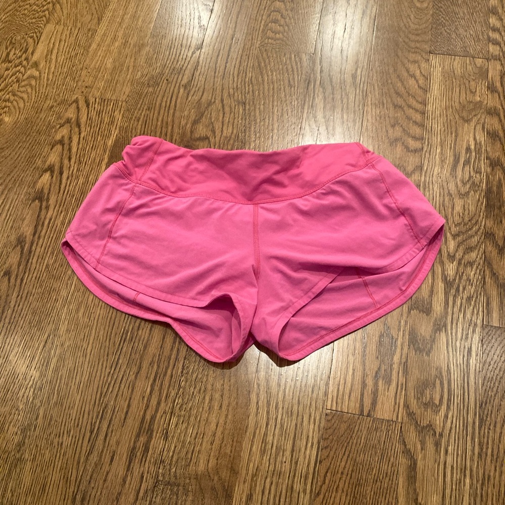 Sonic pink lululemon speed ups size 4